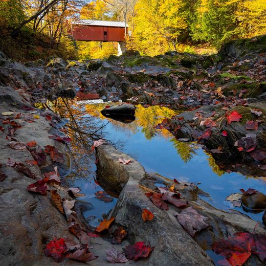 Quechee Gorge in fall